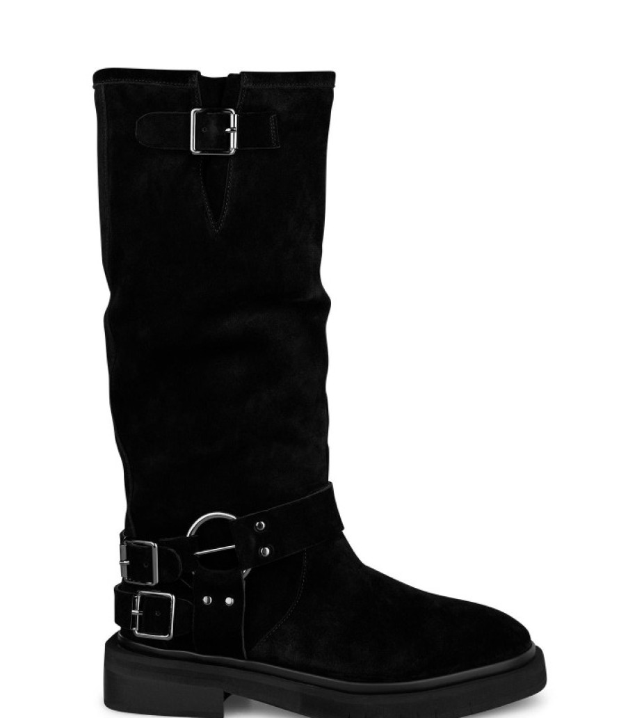 Alma En Pena ALMA Flache Stiefel | Kaufen Sie Flache Stiefel Mit Schnallen