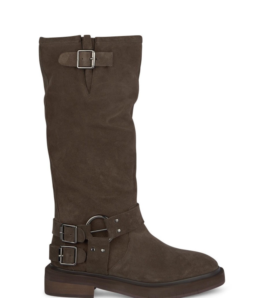 Alma En Pena ALMA Flache Stiefel | Kaufen Sie Flache Stiefel Mit Schnallen