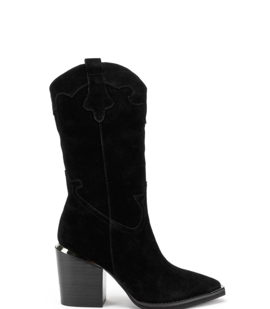 Alma En Pena ALMA Stiefel Mit Absatz | Kaufen Sie Schlichte Cowboystiefel Mit Absatz