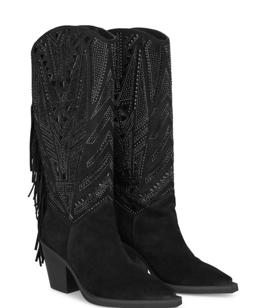 Alma En Pena ALMA Stiefel Mit Absatz | Kaufen Sie Bota Con Flecos Traseros