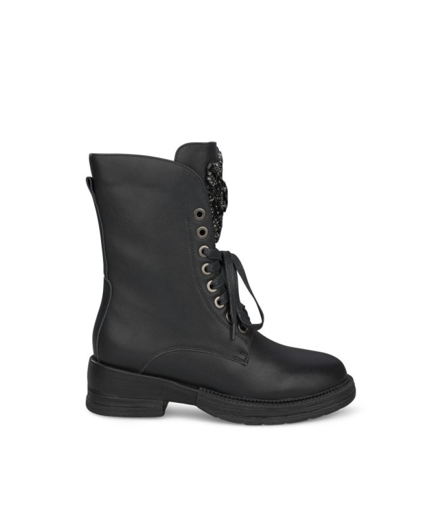 Alma En Pena ALMA Flache Stiefeletten | Kaufen Sie Botin Cordon Adorno Pedreria