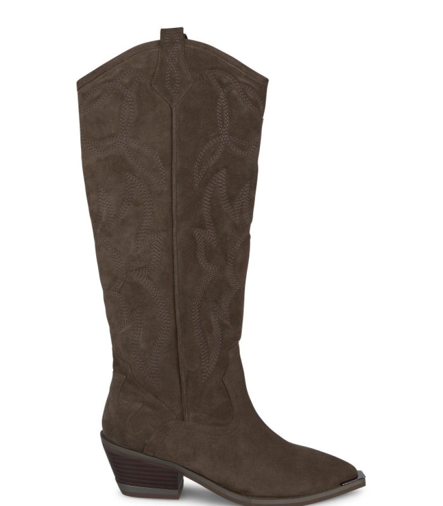 Alma En Pena ALMA Flache Stiefel | Kaufen Sie Cowboystiefel Mit Stickerei