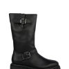 Alma En Pena ALMA Flache Stiefel | Kaufen Sie Stiefel Mit Schnallen Aus Leder