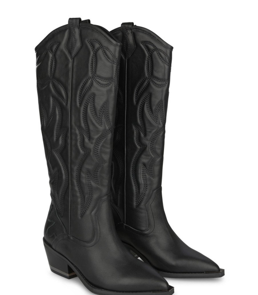 Alma En Pena ALMA Flache Stiefel | Kaufen Sie Bota Cowboy Con Bordado