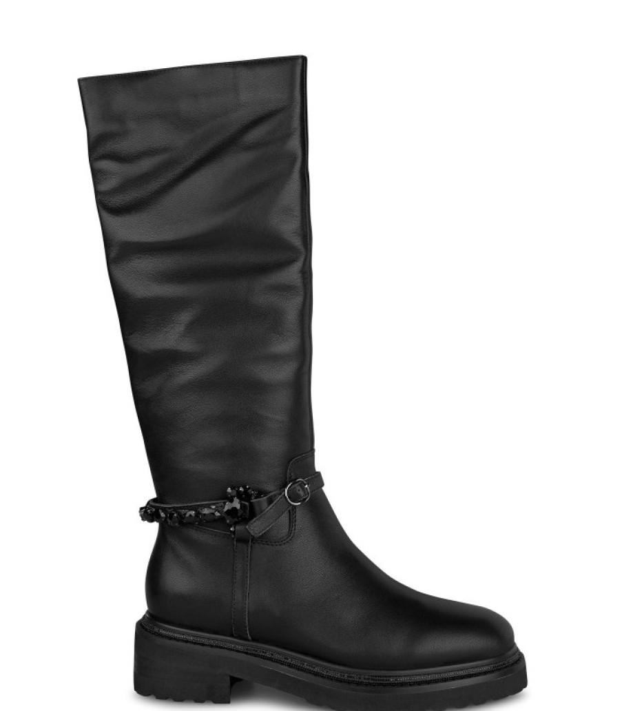 Alma En Pena ALMA Flache Stiefel | Kaufen Sie Flache High-Top-Stiefel