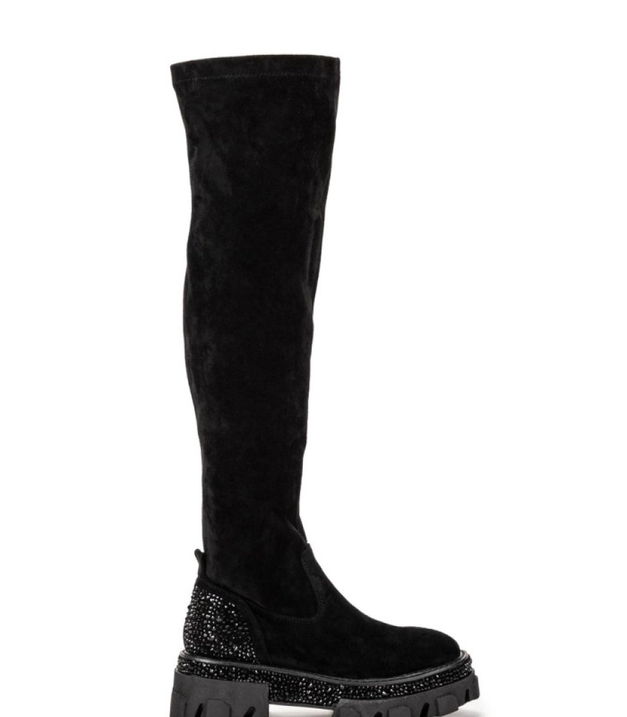 Alma En Pena ALMA Flache Stiefel | Kaufen Sie Bota Adorno Pedreria